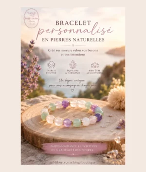 Bracelet de pierres naturelles personnalisable - Bracelet sur mesure -