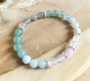 Bracelet de pierres naturelles pour ado hypersensible - "Bracelet Apaisement et protection"