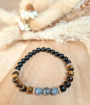 Bracelet de protection en pierres naturelles : éloigne les personnes toxiques et énergies négatives - Pour femmes