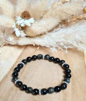 Bracelet en pierres naturelles d'obsidienne dorée : Protection, ancrage, travail sur soi, vérité intérieure – Bracelet Evolution