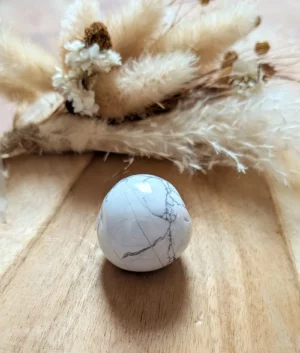 Howlite pierre roulée 3–4 cm – Qualité A – Pierre naturelle de lithothérapie