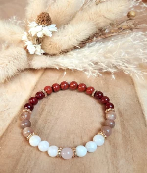 Bracelet de fertilité en pierres naturelles - Bracelet Déméter