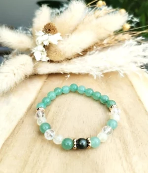 Bracelet de chance en pierres naturelles : abondance financière, vitalité et santé