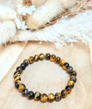 Bracelet en pierres naturelles œil de tigre – Vitalité, optimisme, confiance en soi