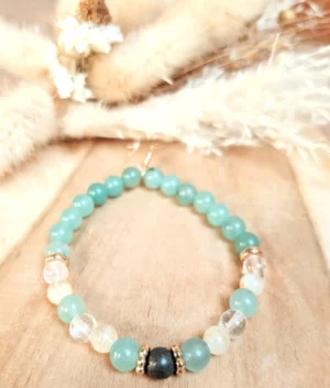 Bracelet de chance en pierres naturelles : abondance financière, vitalité et santé