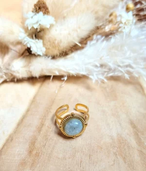 Bague en labradorite - bague pierre naturelle
