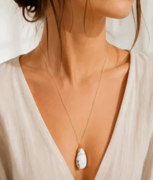 Pendentif en howlite